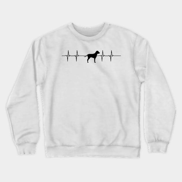 heart beat-dog Crewneck Sweatshirt by hi-special